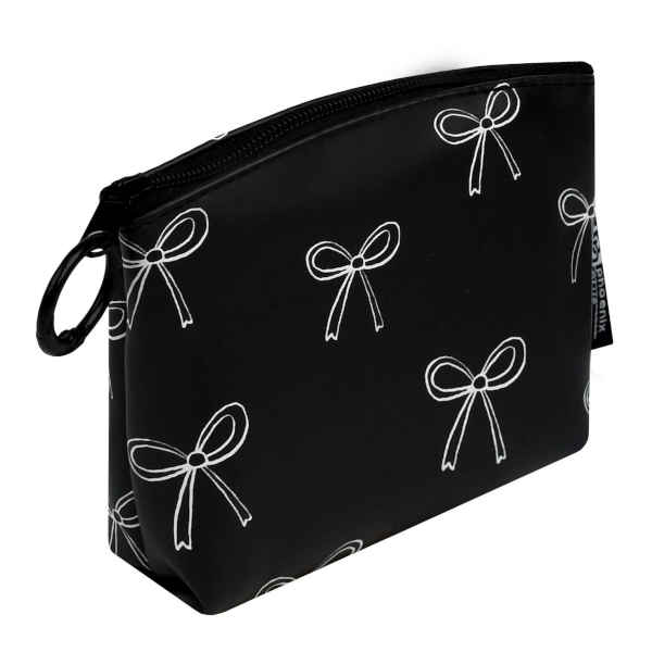 Кошелек детский "Бантики на черном" 11*7,5*3,5см, иск.кожа, молния 72941 Феникс+
