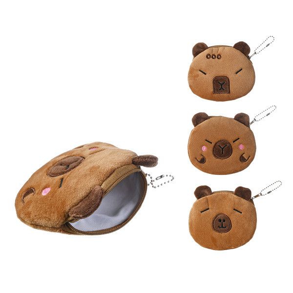 Кошелек детский "Капибара" 11*10см, иск.мех, молния M-9691 MAZARI ТМ