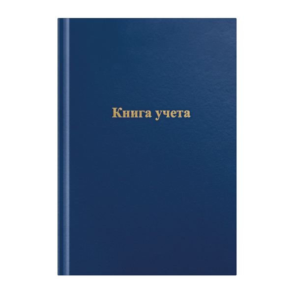 Книга Учета 192л А4 клетка, газетн., бумвинил, синий 315598 OfficeSpace