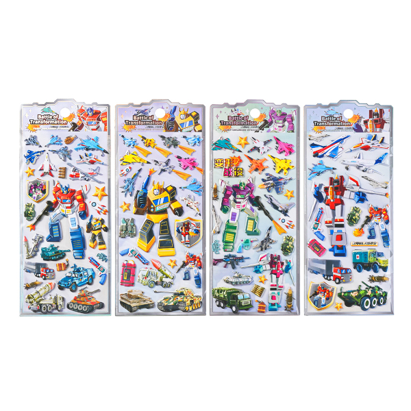 Наклейки декоративные "Ушастик" 10,3*23,8см, ассорти  M-20631 MAZARI ТМ