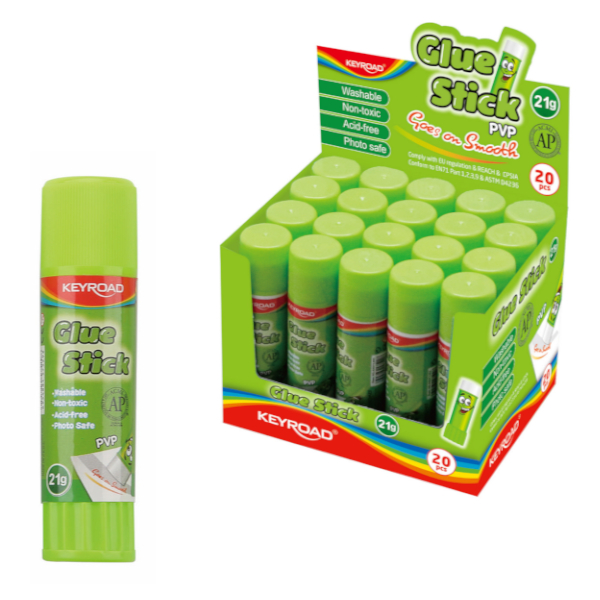 Клей-карандаш 21г, ПВП "Glue Stic" KR971292 Keyroad