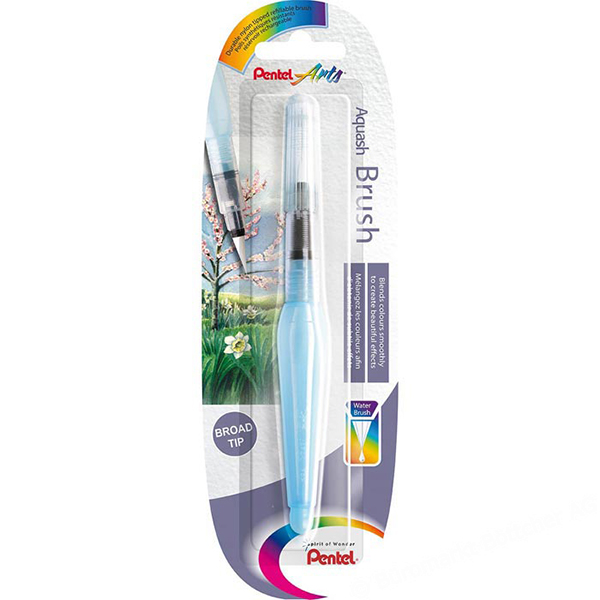 Кисть синтетика Aquash Brush средн., с резервуаром в блист. XFRH/1-M Pentel