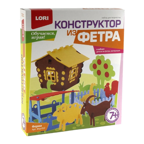 Конструктор из фетра Lori "Ферма" Фтр-012