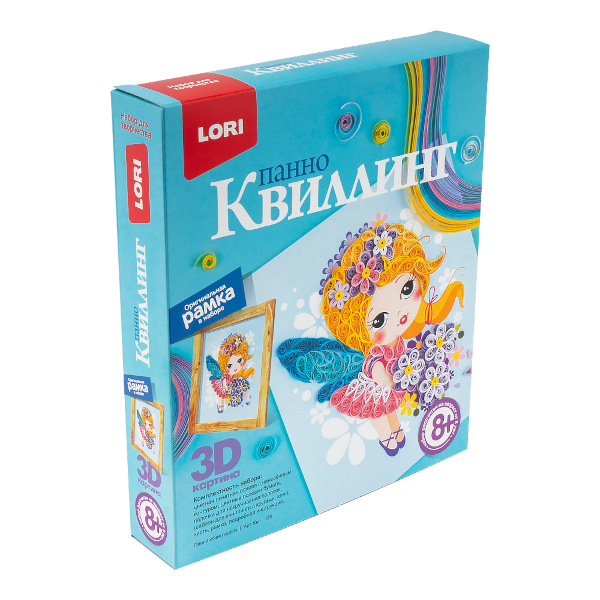 Набор для творчества Lori "Фея полей" панно, квиллинг Квл-028