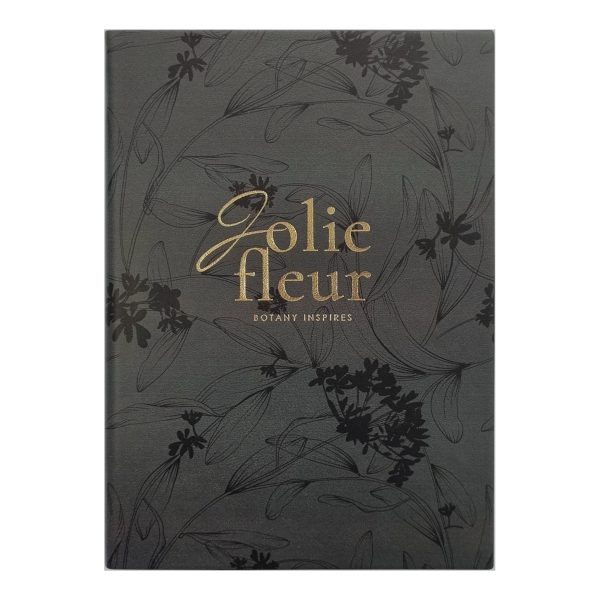 Ежедневник не дат А5- Infolio "Fleur" 160л., интегр. обл., иск. кожа, черный I1863/black