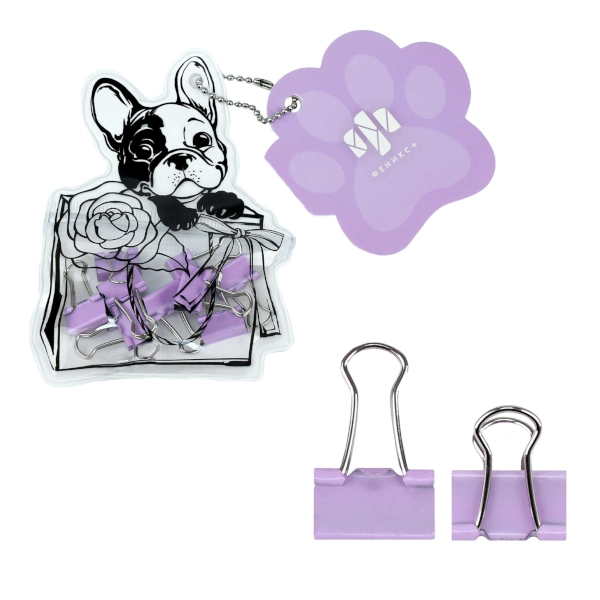 Зажим 32мм ассорти "Триколор" 4131321 (1уп*6шт) deVENTE