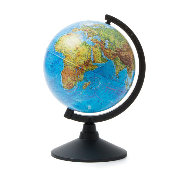 Глобус Globen Классик D=21см с физической картой Земли на подставке КО12100007