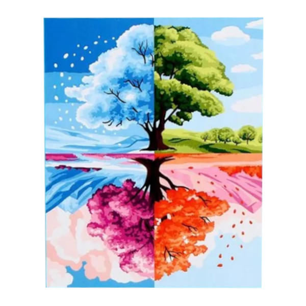 Картина по номерам Школа талантов 40*50см "Смена времен" 9898632
