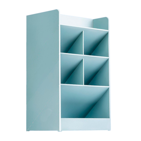 Подставка-органайзер Deli 20,5*12*9,1см, пластик, 8отд., синий 8939BLUE