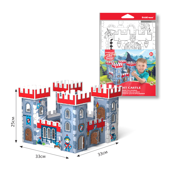 Набор для творчества ArtBerry "Knight Castle крепость" конструктор для раскрашивания 54382