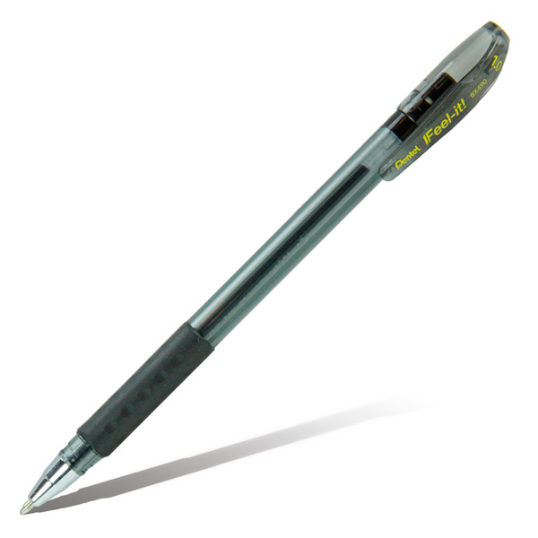 Ручка шар. масл. осн. 1,0мм, черный, тонир. корп. "Feel it" BX490-A Pentel