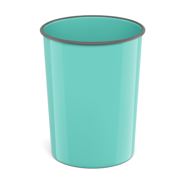 Корзина для бумаг 13,5л литая мятная "Pastel Mint" 58457 Erich Krause