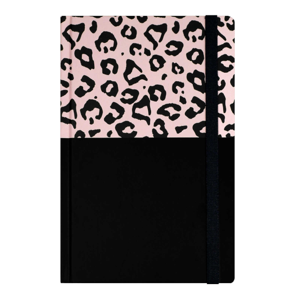 Ежедневник А5 не дат., 192 стр., Феникс+ "Леопард розовый" сшивка, тв.обл., 7БЦ, рис. 71541