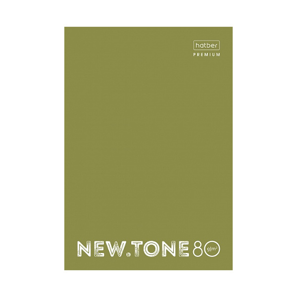 Тетрадь 80л А4 клетка "NEWtone PASTEL. Олива" картон, оливковый 80Т4лA1_05053 Hatber