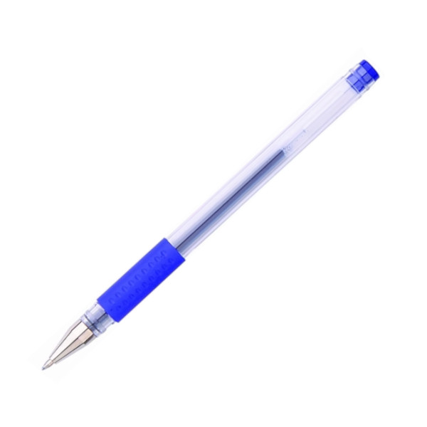 Ручка гелевая 0,5мм, синий, грип, прозрач. корп. D00221 Dolce Costo