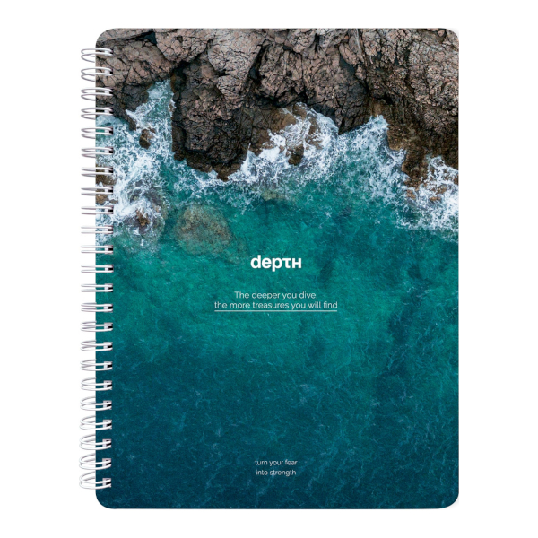 Тетрадь 80л А5 клетка/гребень "Ocean. Глубина" картон, рисунок N5387 Be Smart