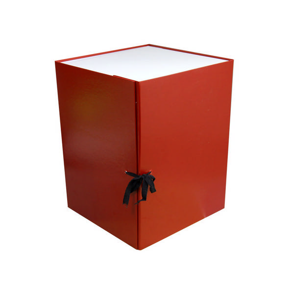 Короб архивный разборный А4, 25см, бумвинил, завязки, бордовый КСБ4250-209 Imige