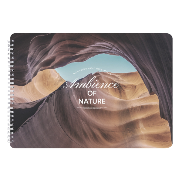 Альбом для рис 40л А4 "Ambience. Каньон" 120г/м2, гребень N5619 Be Smart