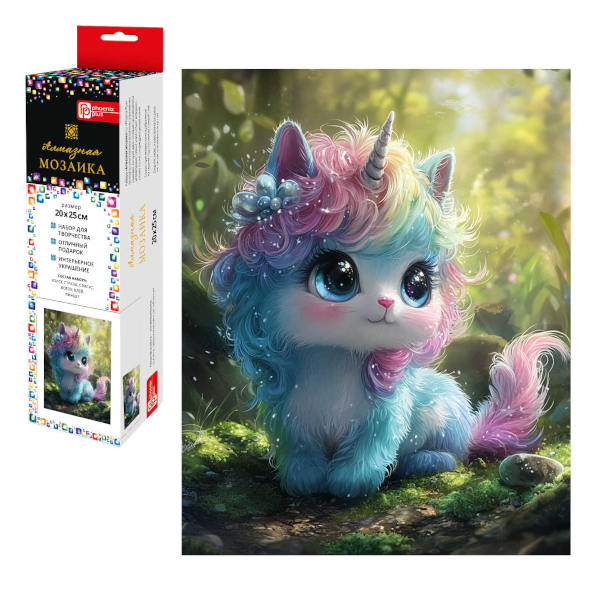 Алмазная мозаика Феникс+ 20*25см "Маленький единорог" 70795