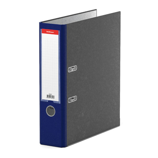 Файл А4, 70мм, разборный, картон, карман, кант, мраморный синий "Original" 33018 Erich Krause