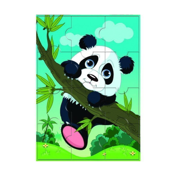 Пазлы магнитные 12 элем. дет. "Панда" 297*210мм 1999 Квадра