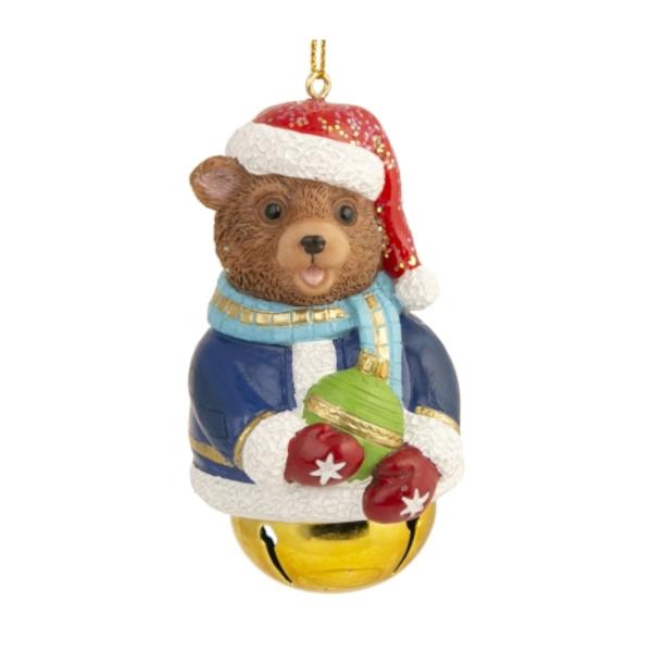 Украшение подвесное Феникс-Презент "Медвежонок" полирезина 5*9*5см 81355