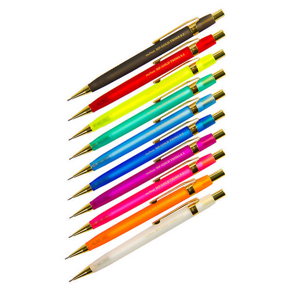 Карандаш механический 0,5мм HB, пластик. корп., ассорти, ластик "MP Gold Trima" BMPG05 MunHwa