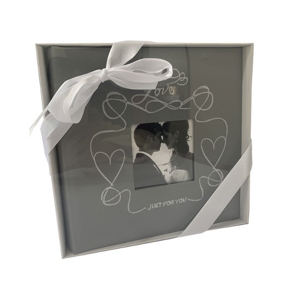 Фотоальбом на 200ф 10*15 EA 642200 Делюкс  Wedding Heart 92902 кармашки