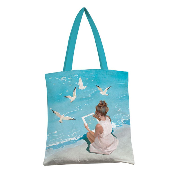 Сумка-шоппер Арт Дизайн "Чайки и море" 35*42см 0432.464