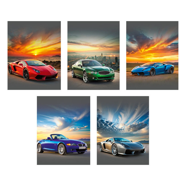 Тетрадь 48л А5 клетка "Жажда скорости" картон, ассорти ТК489129 Listoff