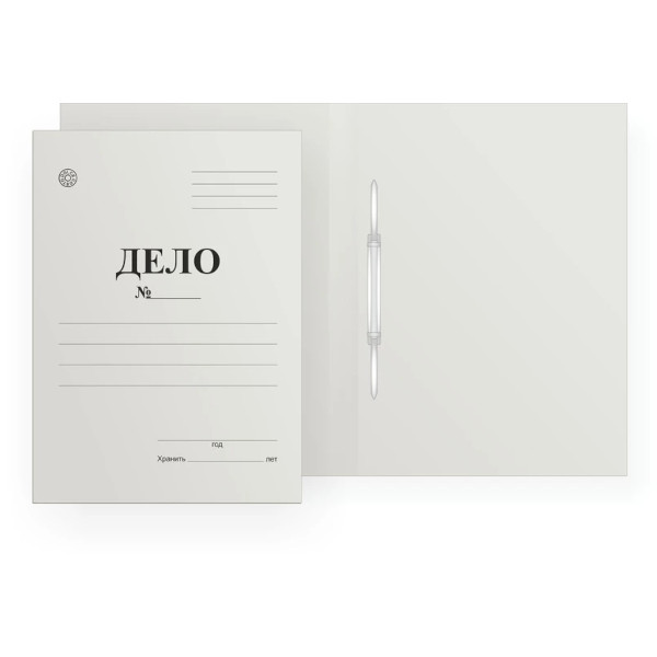 Папка-скоросшиватель картон "Дело №" А4, 360гр/м2, белая, немелов. 17036 Dolce Costo
