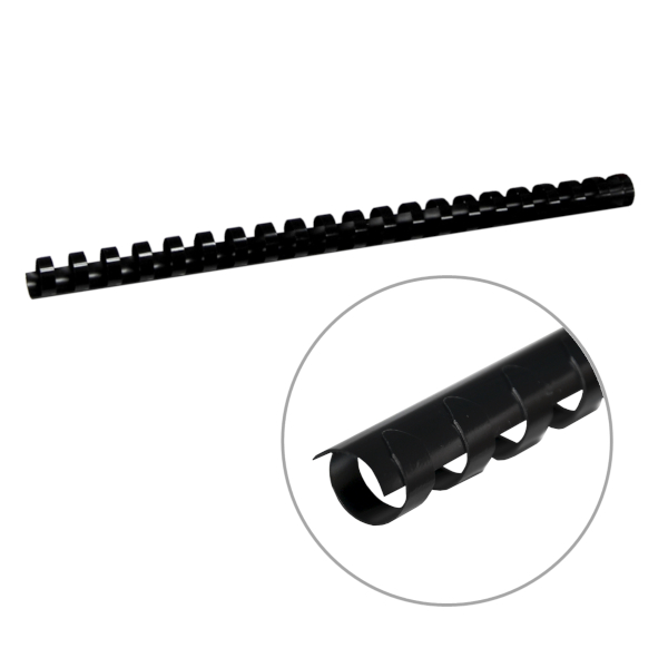 Пружина для переплёта пласт. 16мм (до 145л) черная 1шт