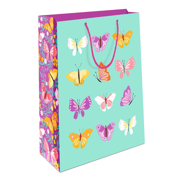 Пакет бумажный "Бабочки" 11,5*14,5*6,5см, ламинир. 0291.615 Арт Дизайн