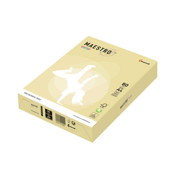 Бумага А4 80г/500л желтый Past. Yellow YE23 Maestro Color