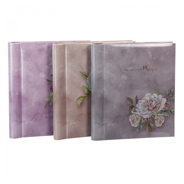 Фотоальбом магн. 20лист. 23*28см "Цветочная коллекция-14" спираль, ассорти 2М3418 Platinum