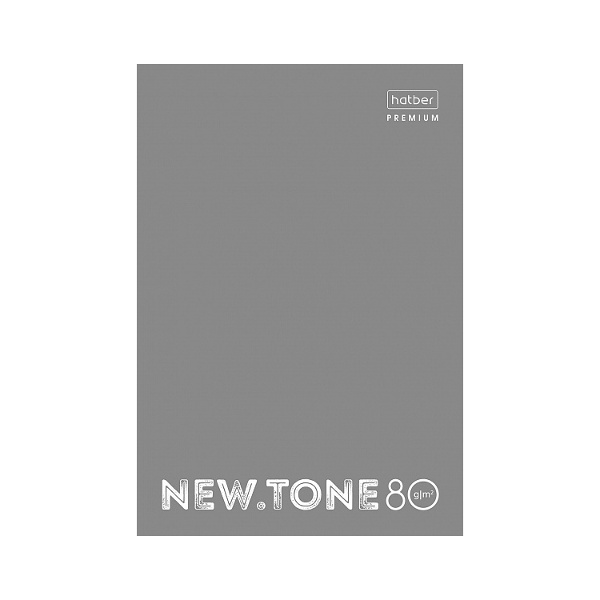 Тетрадь 80л А4 клетка "NEWtone PASTEL. Серый жемчуг" картон, серый 80Т4лA1_05054 Hatber