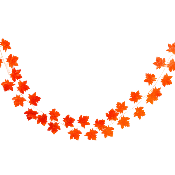 Гирлянда "Кленовые листья" 26*240см, красный 9699174