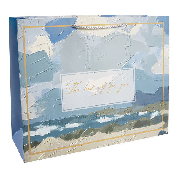 Пакет бумажный 45*63*28см "Морской пейзаж. Дизайн 1" 503798 Дон Баллон