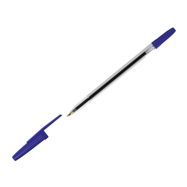 Ручка шар. масл. осн. 1,0мм, синий, прозрач. корп. "Оптима" РШ-30376 Стамм