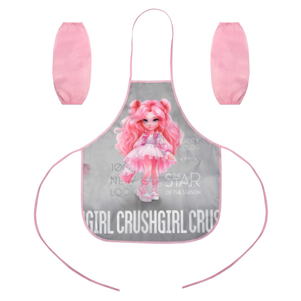 Фартук для уроков труда+нарукавники "Красотка" 53*44,5см, 2 кармана 69215 Феникс+