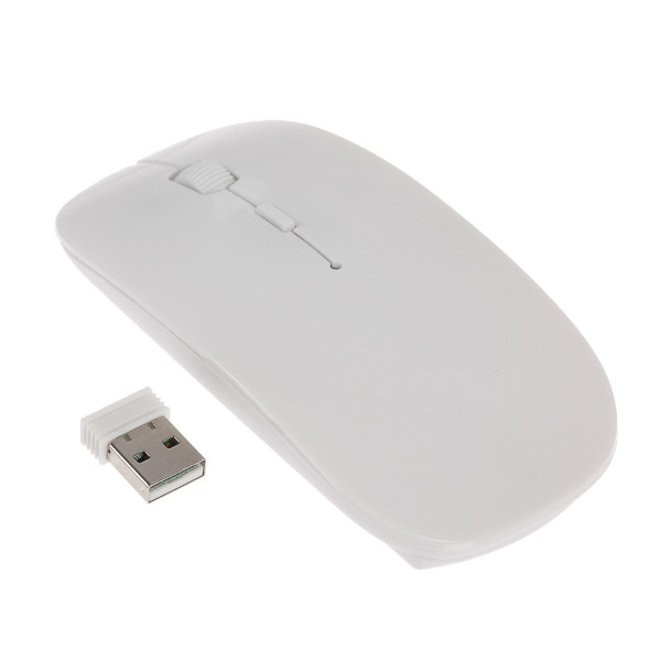 Мышь Luazon 1600dpi, USB, беспроводная, 2*ААА, белая MB-1.0 2518214