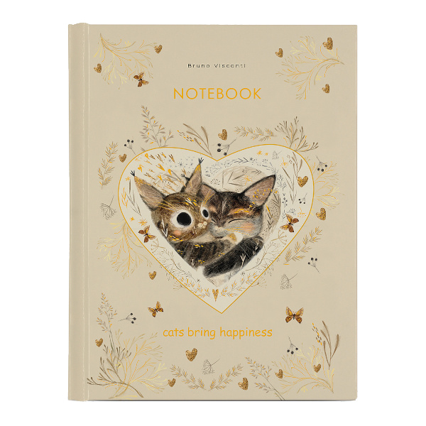 Тетрадь 80л А5 клетка на кольцах "LOVE ME" тв.обл., рисунок 7-80-634/06 Bruno Visconti