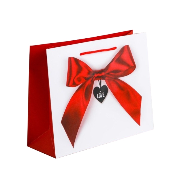 Пакет бумажный 26*30*9см "Счастье моё" 3639809 Дарите Счастье