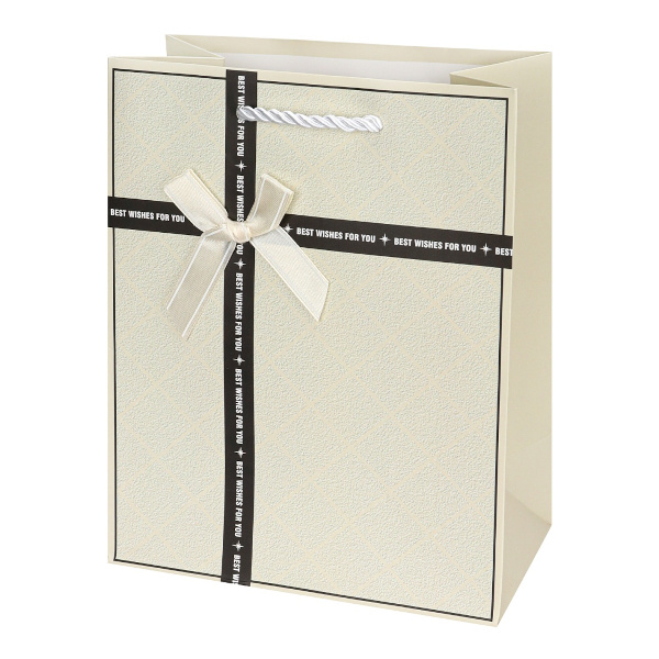 Пакет бумажный 23*18*10см "Пожелания. Белый" ППК-2202 Dream cards