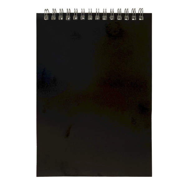 Блокнот А5 48л "Мотивация" клетка, гребень, мягк.обл., картон, черный 71525 Феникс+