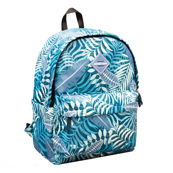 Рюкзак Erich Krause "EasyLine Style 19L Tropical Leaves" 1отд., 4 карм., 39*31*16,5см 58813