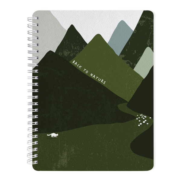 Тетрадь 96л А5 клетка/гребень "Mountains. Луг" картон, рисунок N3679 Be Smart