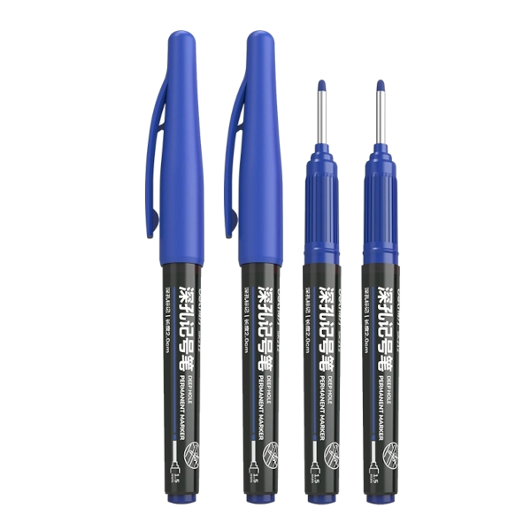 Маркер промышл. 2,8мм, удл.пиш.нак., синий, пласт. корп. SK212 BLUE Deli