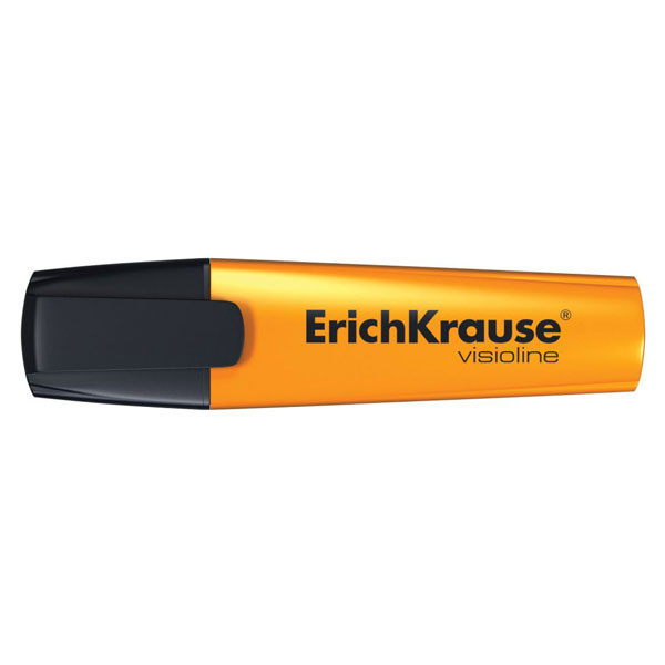 Текстовыделитель Erich Krause V-12 VisioLine Неон /оранжевый/скошенный/0,6-5,2мм ЕК32499