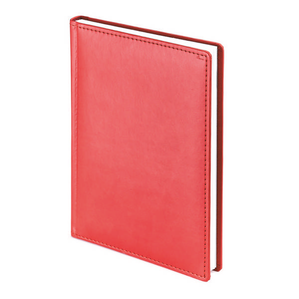 Ежедневник А5+ не дат Альт "Velvet" тв.обл., красный, линейка, иск. кожа 3-115/10